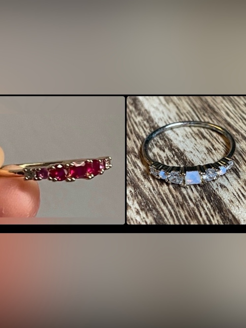 Two (2) Eliza & Jane Rings